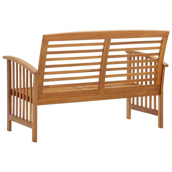 PANGIVO - Banc de jardin bois d'acacia naturel 119 x 67 x 83 cm, Poids:13kg - PANGIVO - Image 4