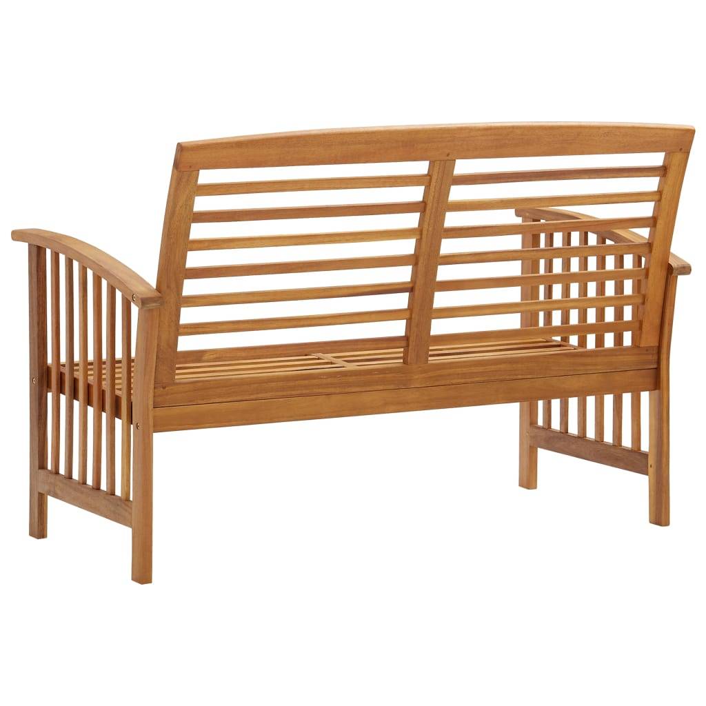 PANGIVO - Banc de jardin bois d'acacia naturel 119 x 67 x 83 cm, Poids:13kg - PANGIVO - Image 4