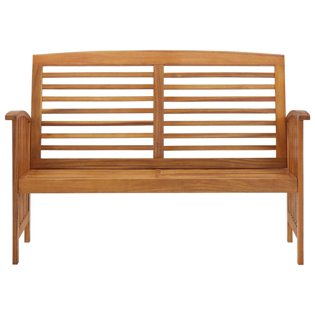 PANGIVO - Banc de jardin bois d'acacia naturel 119 x 67 x 83 cm, Poids:13kg - PANGIVO - Image 2