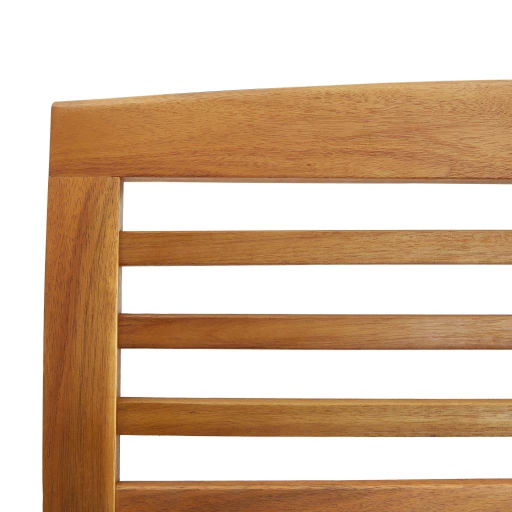 PANGIVO - Banc de jardin bois d'acacia naturel 119 x 67 x 83 cm, Poids:13kg - PANGIVO - Image 5
