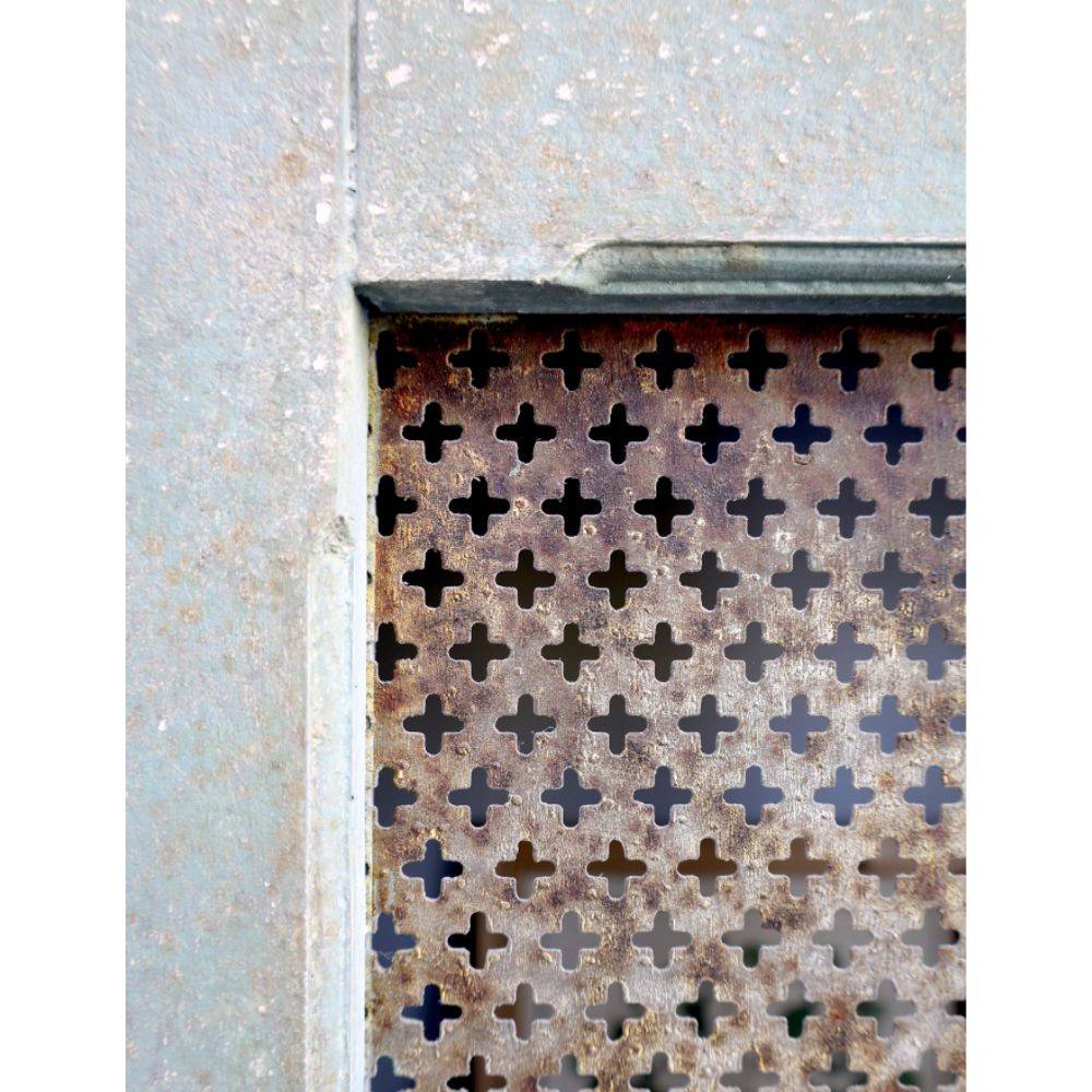 Chemin De Campagne - Armoire antique de lin en bois de pin bleu opale 113.5 x 44.5 x 184 cm Chemin de campagne - Image 8