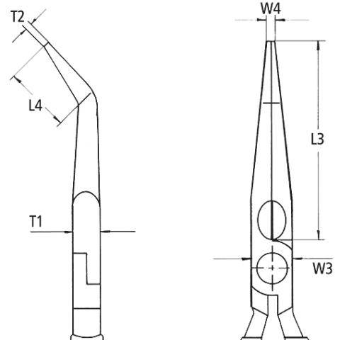 Knipex - Pince demi-ronde KNIPEX avec tranchant - Poignée isolée 1000V - 26 26 200 - Image 3