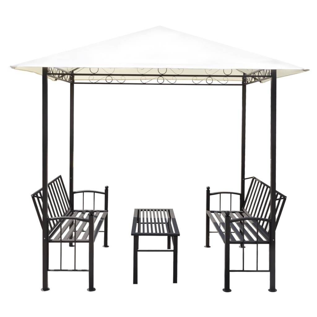 Vidaxl - Pavillon de jardin avec table et bancs 2,5 x 1,5 x 2,4 m 3,8 m² vidaXL 43218 - Image 7