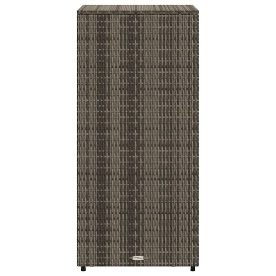 Vidaxl - Armoire de rangement de jardin gris 50x55x115 cm résine tressée vidaXL 365549 - Image 8