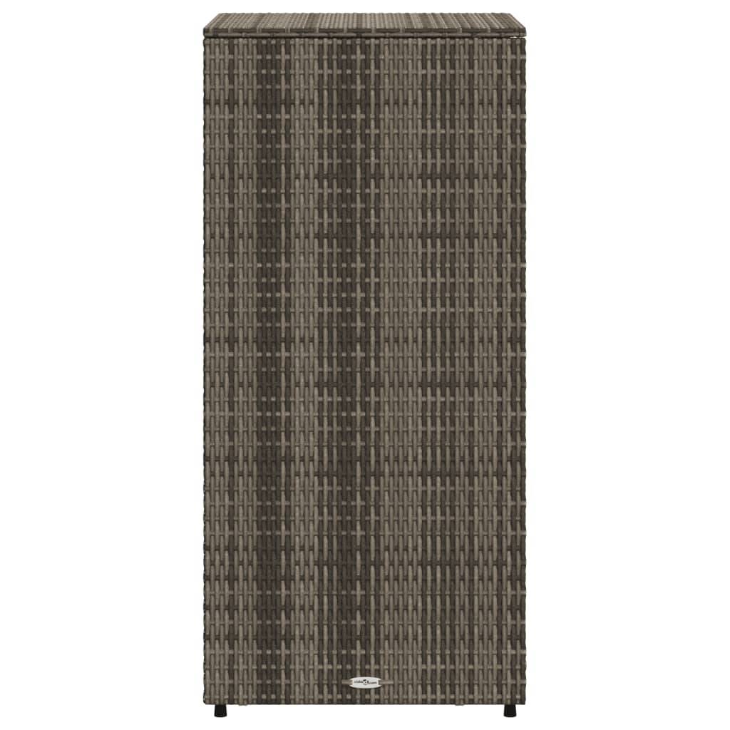 Vidaxl - Armoire de rangement de jardin gris 50x55x115 cm résine tressée vidaXL 365549 - Image 8