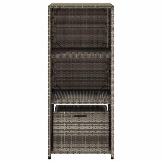 Vidaxl - Armoire de rangement de jardin gris 50x55x115 cm résine tressée vidaXL 365549 - Image 6