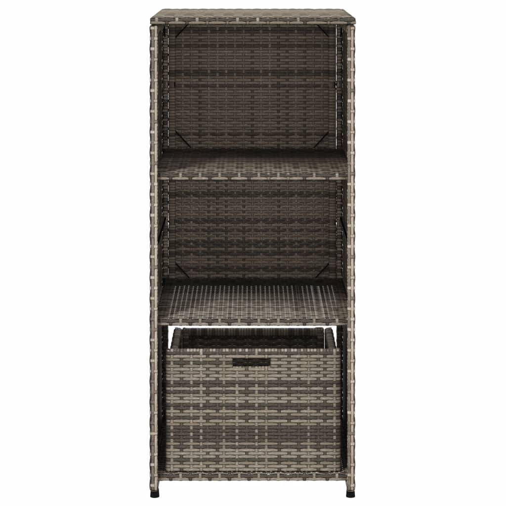 Vidaxl - Armoire de rangement de jardin gris 50x55x115 cm résine tressée vidaXL 365549 - Image 6