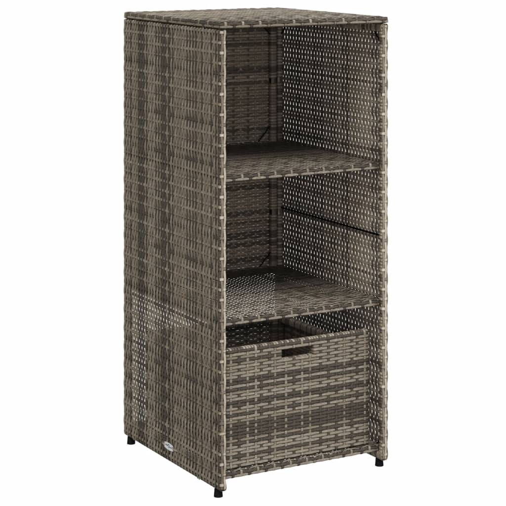 Vidaxl - Armoire de rangement de jardin gris 50x55x115 cm résine tressée vidaXL 365549 - Image 2