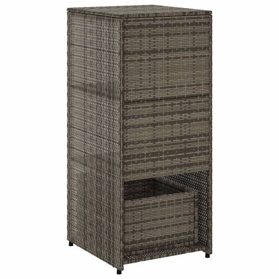 Vidaxl - Armoire de rangement de jardin gris 50x55x115 cm résine tressée vidaXL 365549 - Image 7