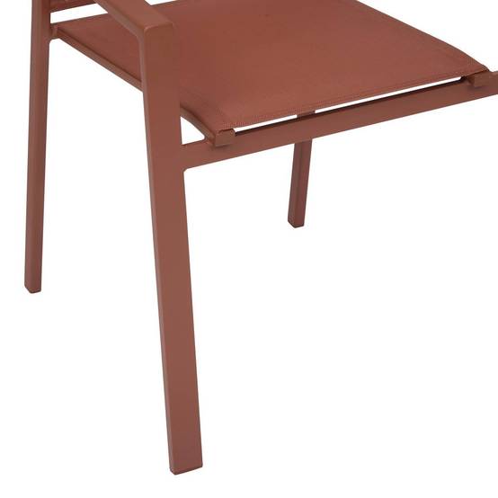 Hesperide - Fauteuil de jardin empilable Essentia acajou Hespéride - Image 4