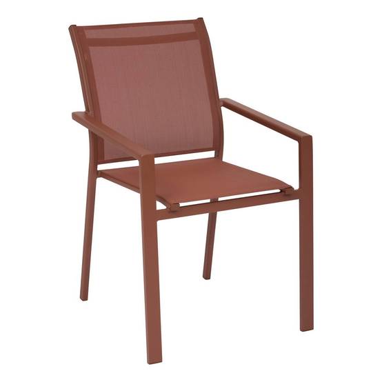 Hesperide - Fauteuil de jardin empilable Essentia acajou Hespéride - Image 1