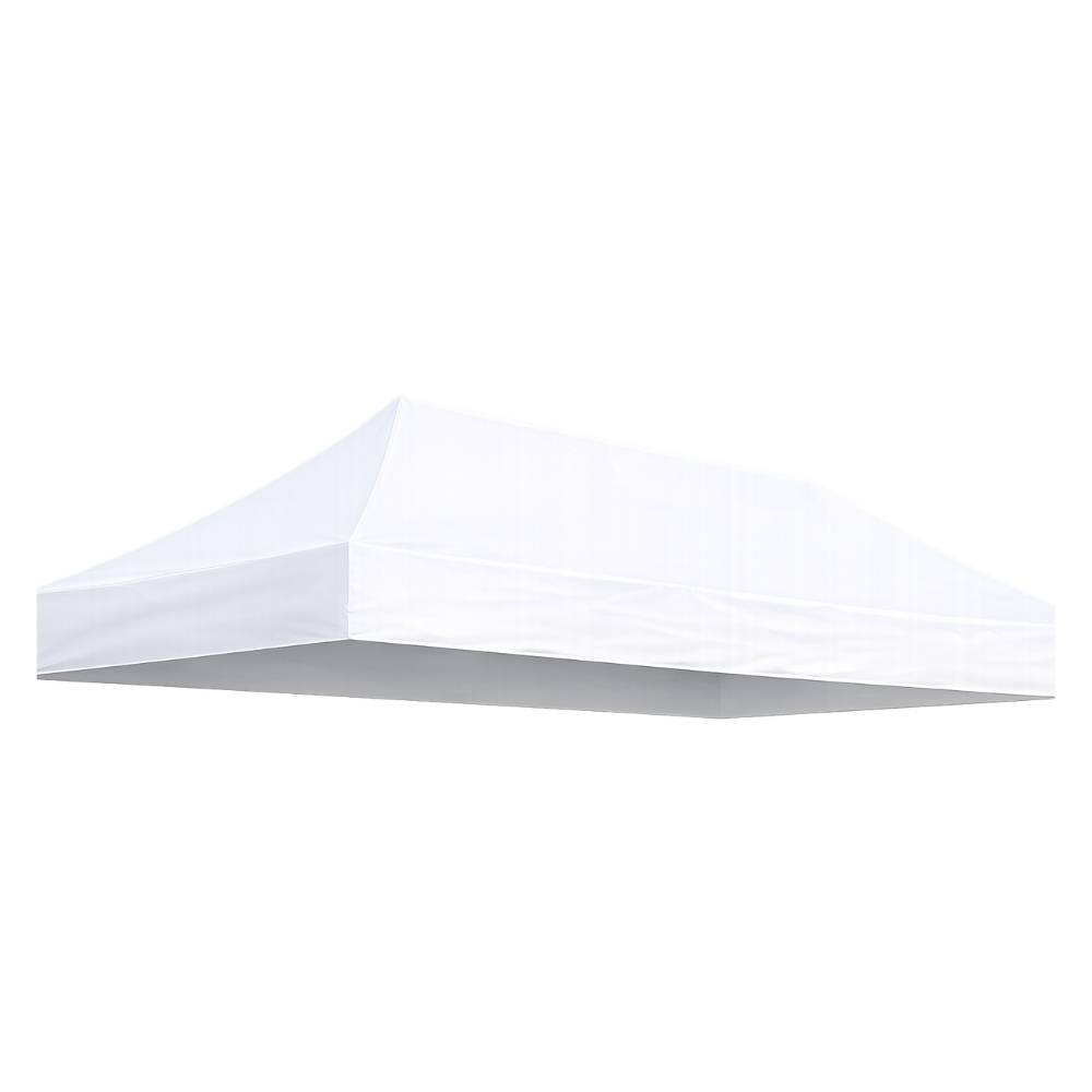 Terre Jardin - Toit de rechange pour tonnelle pliante 3 x 6 professionnelle Unité Blanc - Image 1