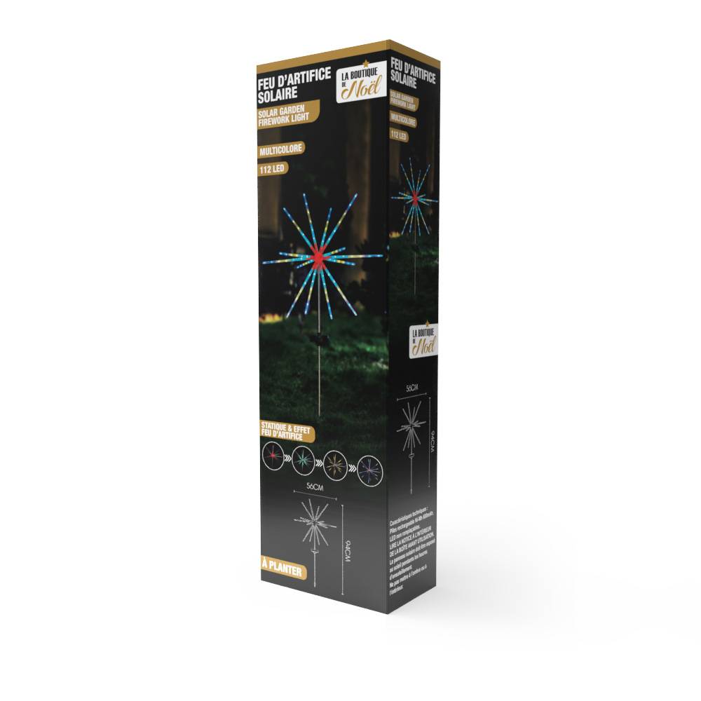 Lampe feu d'artifice solaire Unité Multicolore - Image 3