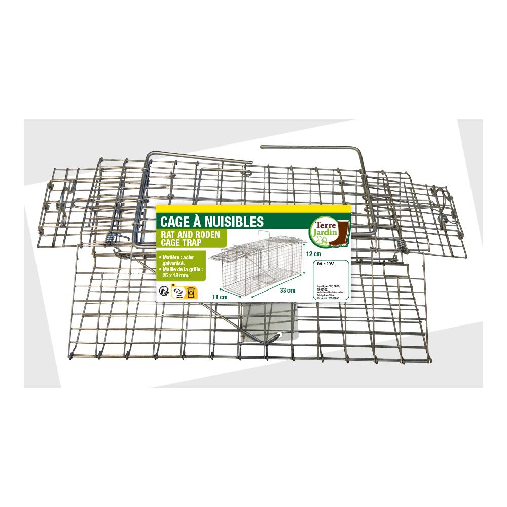 Terre Jardin - Cage à nuisibles double entrée petit modèle - Image 3