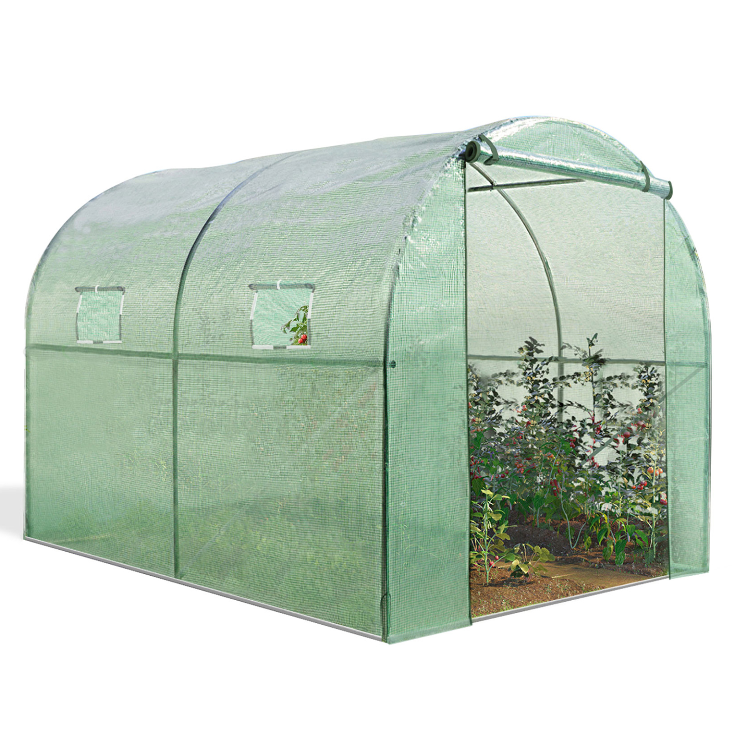 Serre tunnel de jardin 4 saisons 6M² verte gamme maraîchère ROMA 2x3M - Image 5