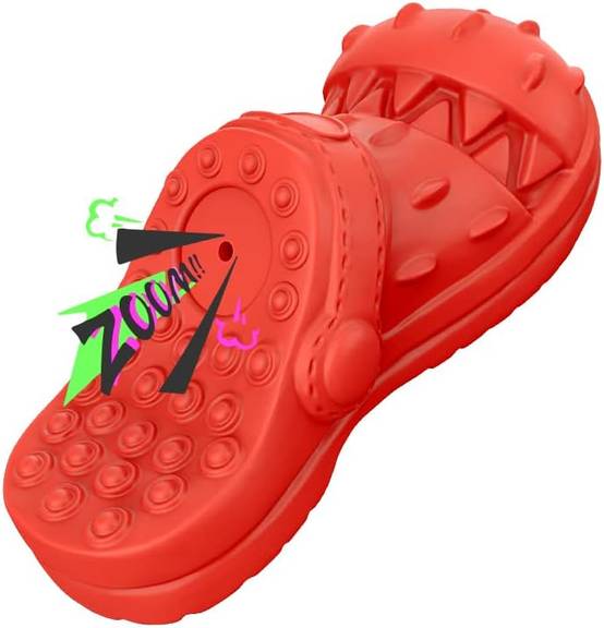 Petsation - Jouet rouge en latex à mâcher robuste et résistant pour moyens et grands chiens - Petsation - Image 1