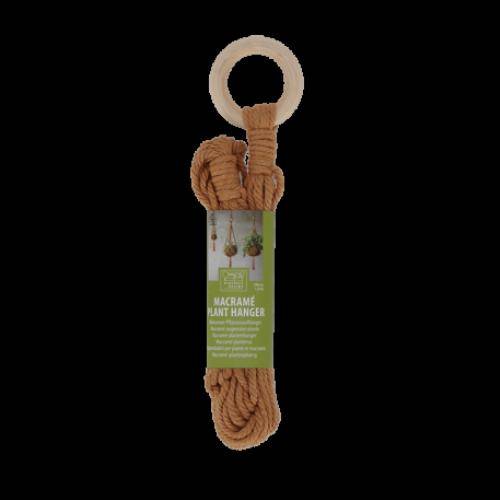 Esschert Design - Suspension pour plante en Macramé - L 14.5 x P 14.5 x H 58