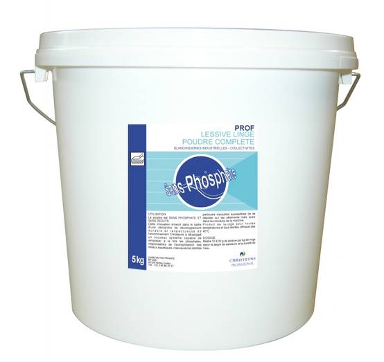 Lessive Linge Professionnelle Seau 5kg - Lot de 6 - Christeyns