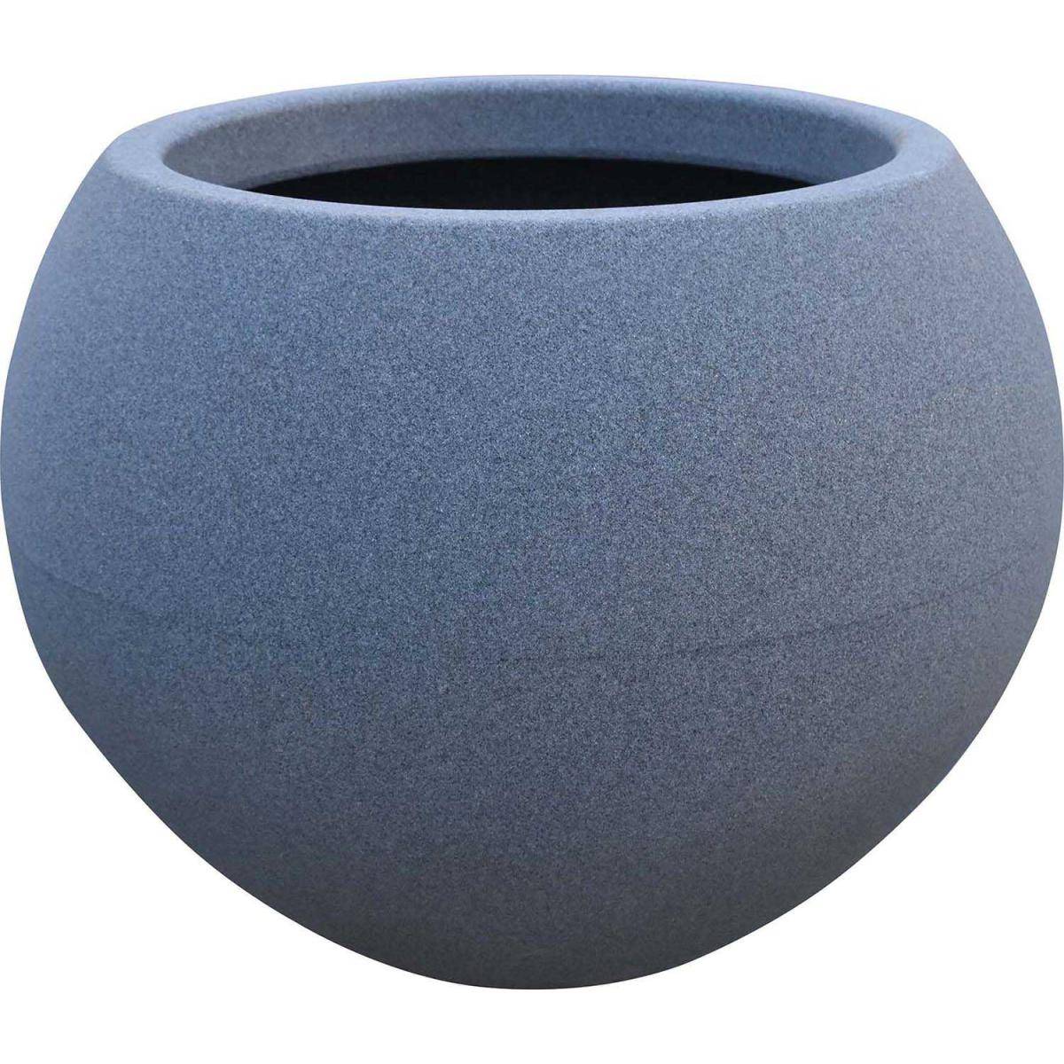 Roto - Jardinière ronde en polyéthylène gris Swing - Image 1