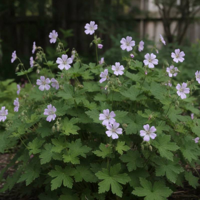 Géranium vivace Chantilly à fleurs Blanche/Bleue - feuillage Persistant - Godet