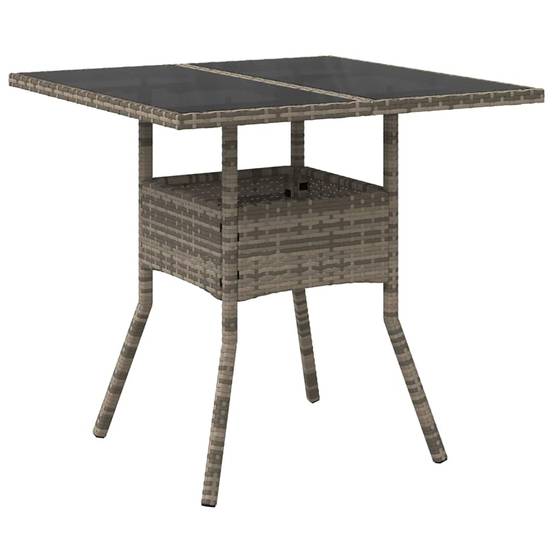 Ensemble de salle à manger pour jardin 5 pcs | Mobilier d'extérieur Gris polyrotin Maison Chic - Image 5