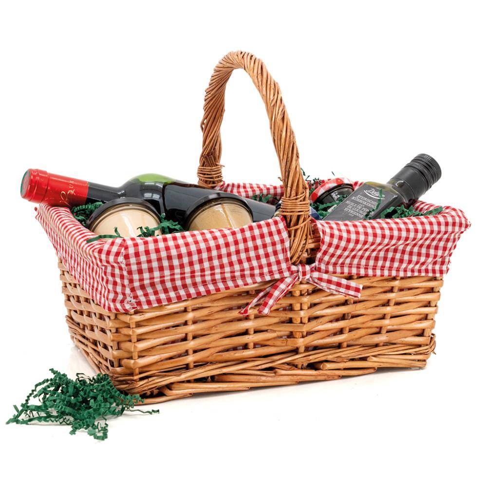 Aubry Gaspard - Panier rectangulaire en osier fendu "Campagne Chic" - Image 3