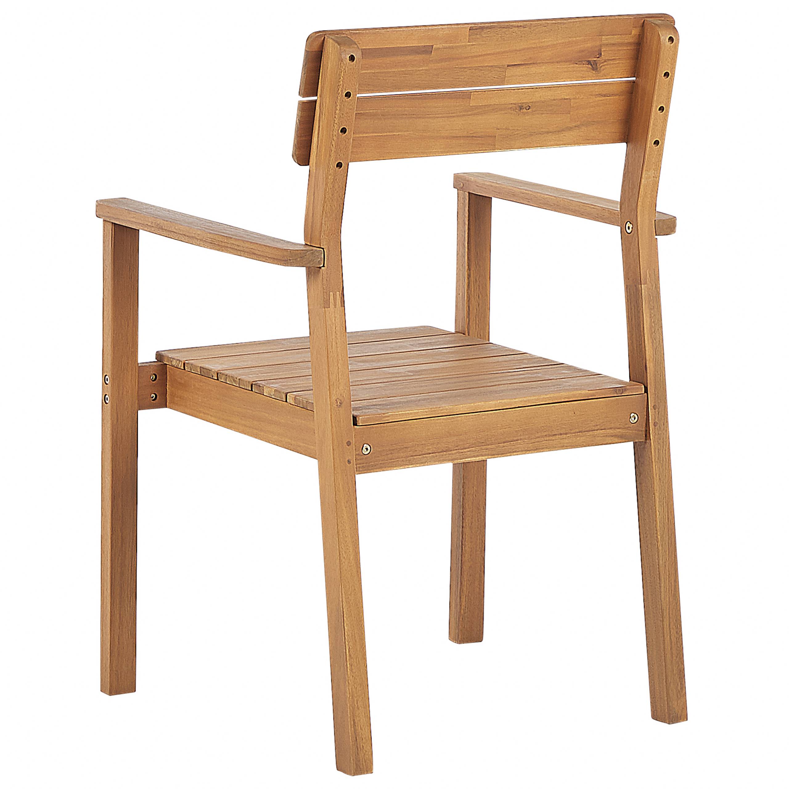Beliani - Chaise de jardin Acacia Marron FORNELLI - Beliani - Image 6