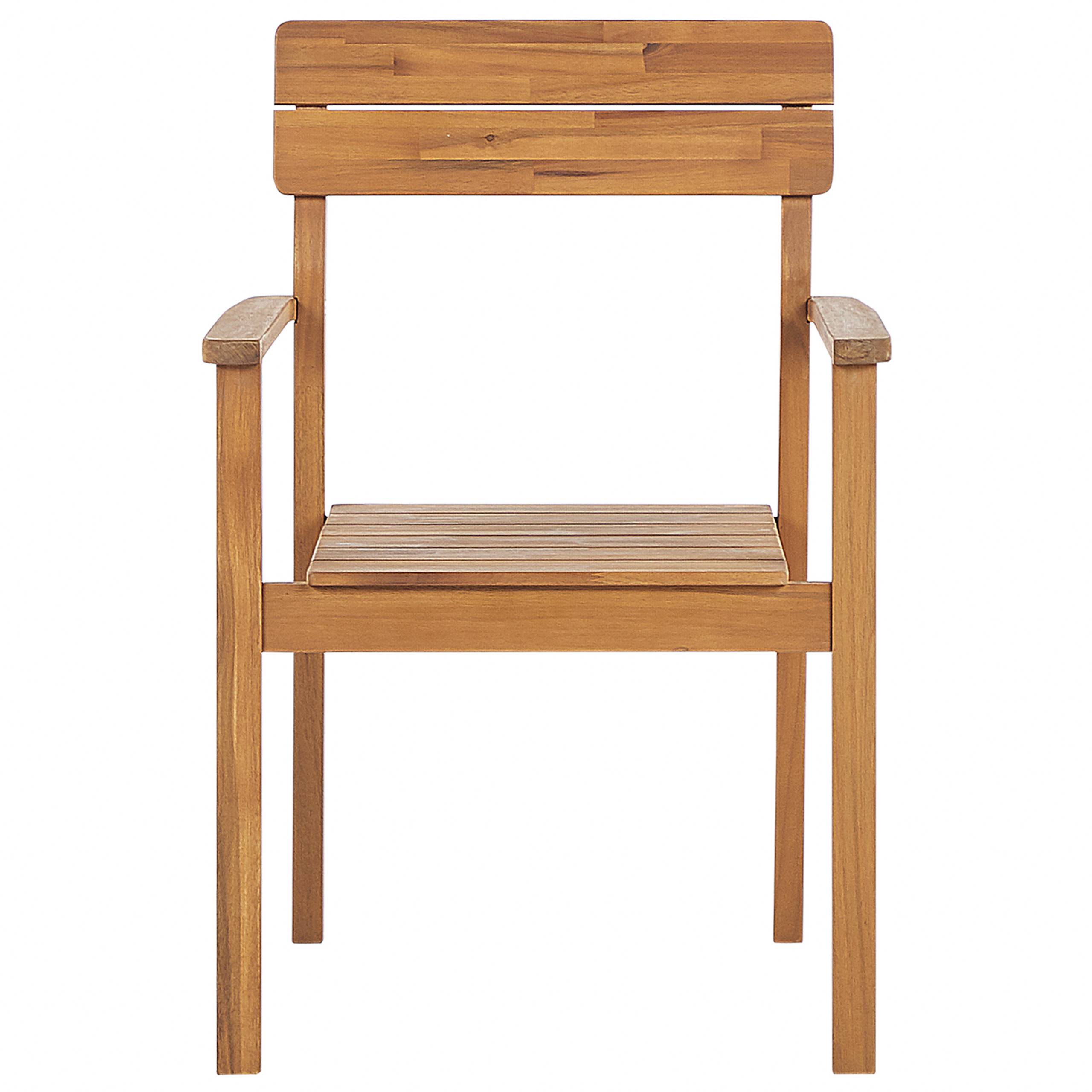Beliani - Chaise de jardin Acacia Marron FORNELLI - Beliani - Image 5