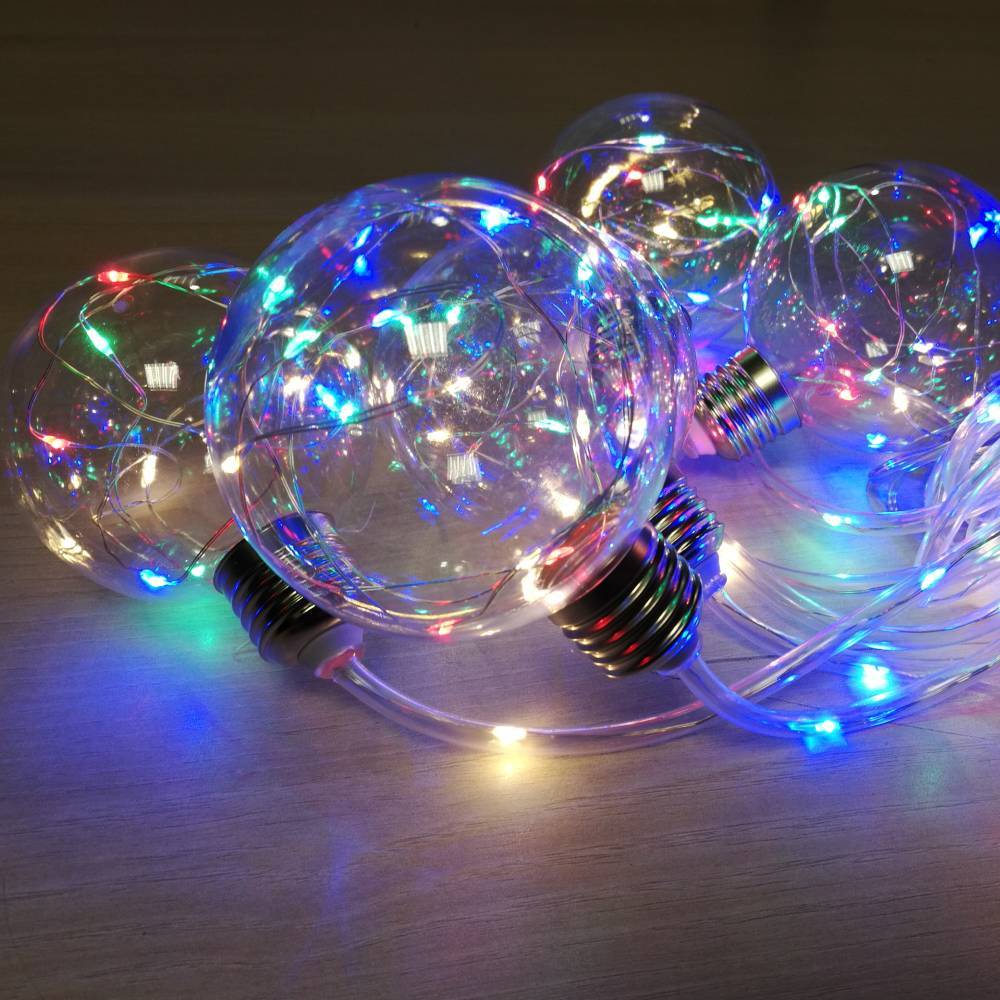 Rideau lumineux avec boules - Image 4