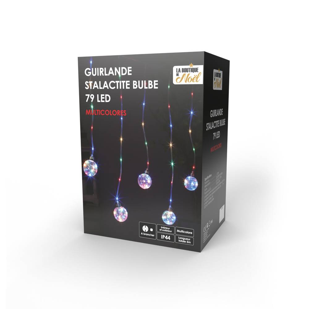 Rideau lumineux avec boules - Image 3