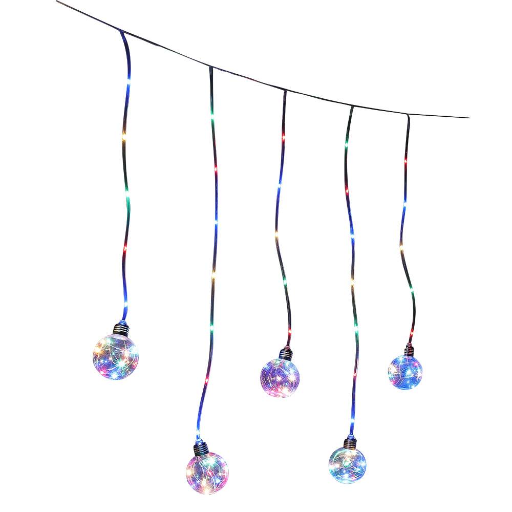 Rideau lumineux avec boules - Image 1