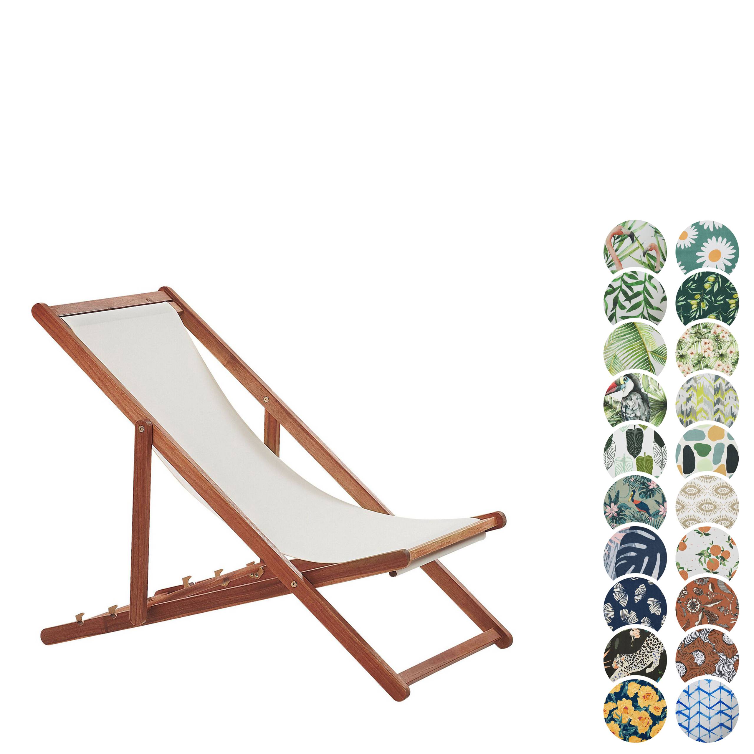 Beliani - Chaise longue Tissu Marron foncé ANZIO - 54x101x84- Beliani - Image 4