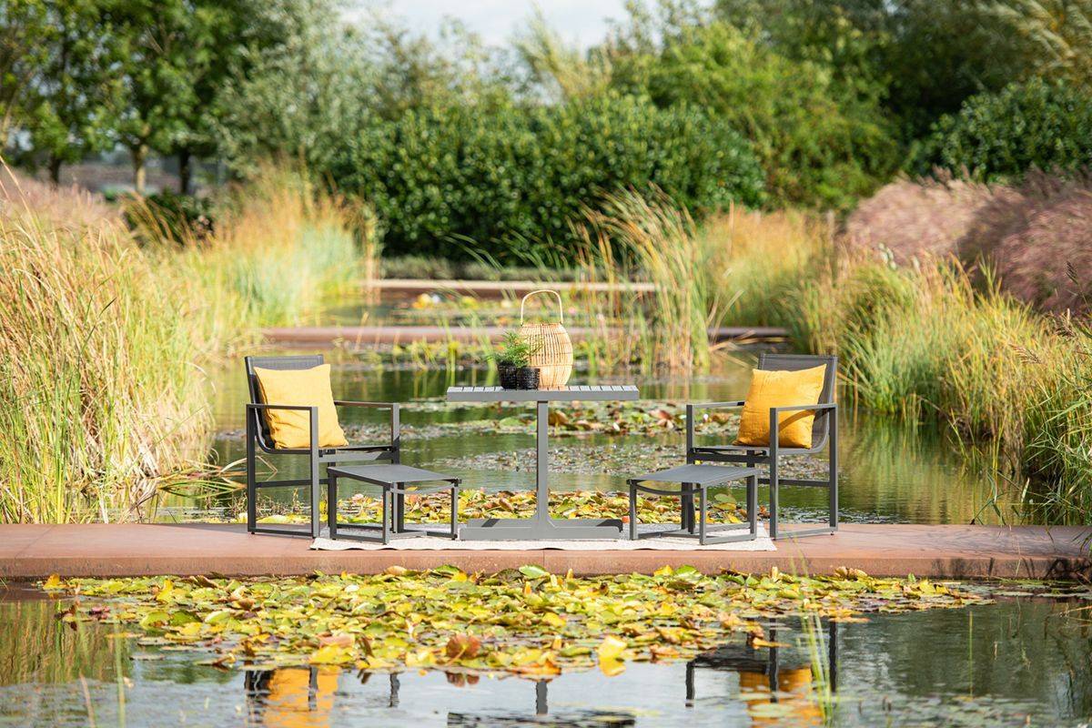 Garden Impressions - Ensemble de balcon Alabama - gris foncé alu - Image 3