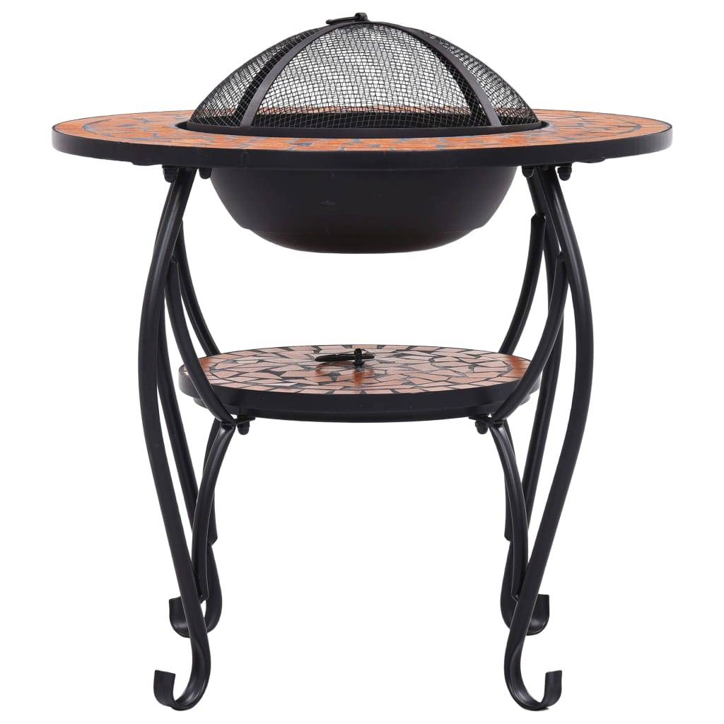 Maison Chic - Table de jardin - Table de foyer mosaïque Terre cuite 68 cm Céramique HL941 - Image 4