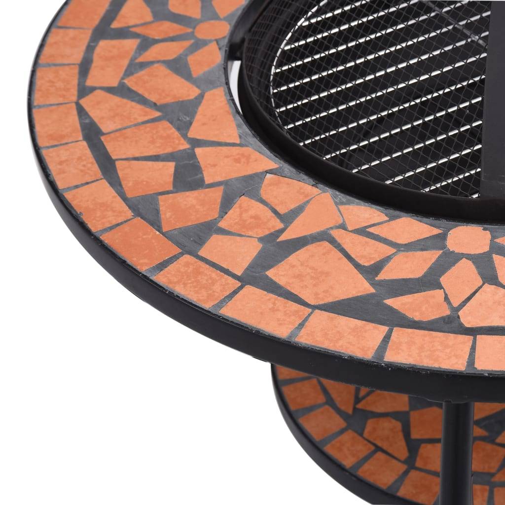 Maison Chic - Table de jardin - Table de foyer mosaïque Terre cuite 68 cm Céramique HL941 - Image 7