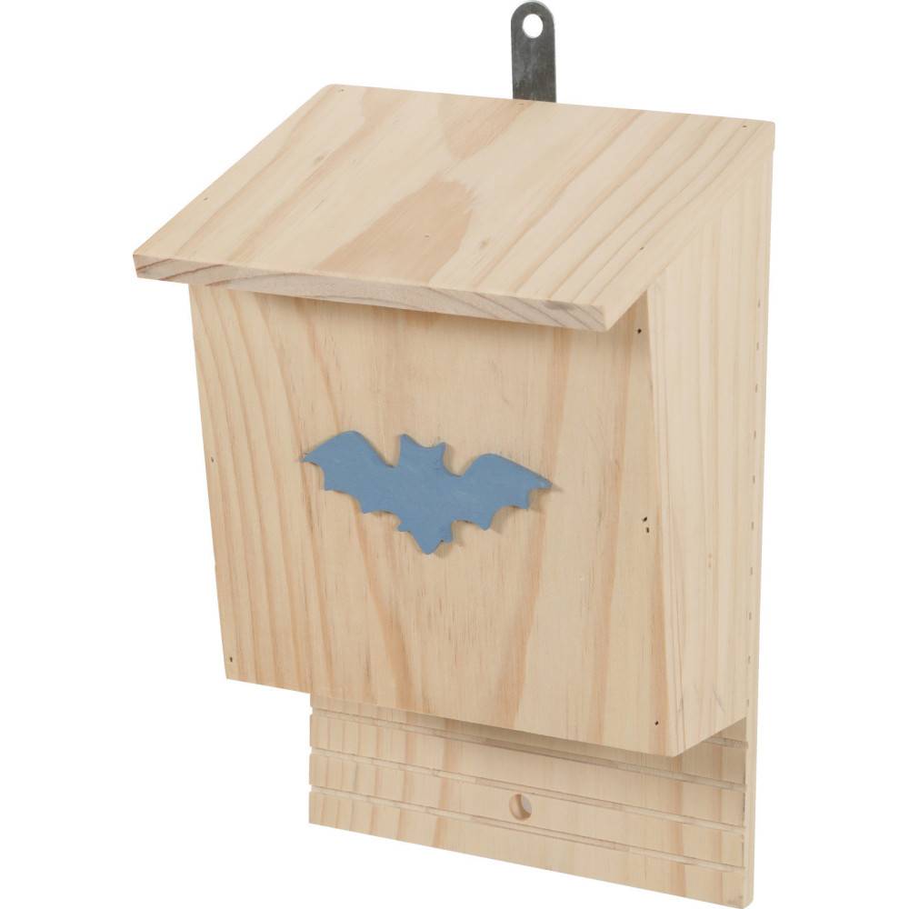 Animallparadise - animallparadise - Nichoir en bois, hauteur 28.5 cm, couleur aléatoire pour chauve-souris - Image 1