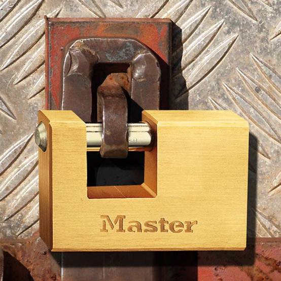 Cadenas à clé laiton massif MASTER LOCK 76mm anse d.11xh.14mm 5 goupilles Master lock - Image 2