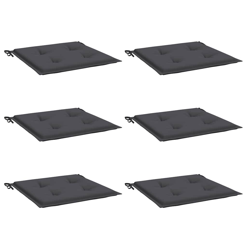 Lot de 6 Coussins de siège Tissu Oxford Résistant à l'eau pour Jardin Terrasse Anthracite 50x50cm – ComfortXL Outdoor Living - Image 3