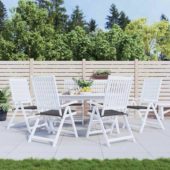 Lot de 6 Coussins de siège Tissu Oxford Résistant à l'eau pour Jardin Terrasse Anthracite 50x50cm – ComfortXL Outdoor Living - Image 1