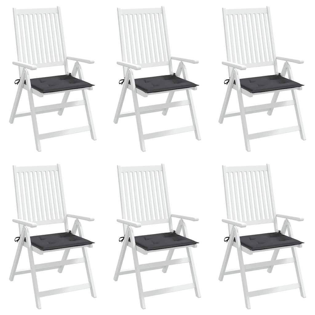 Lot de 6 Coussins de siège Tissu Oxford Résistant à l'eau pour Jardin Terrasse Anthracite 50x50cm – ComfortXL Outdoor Living - Image 4