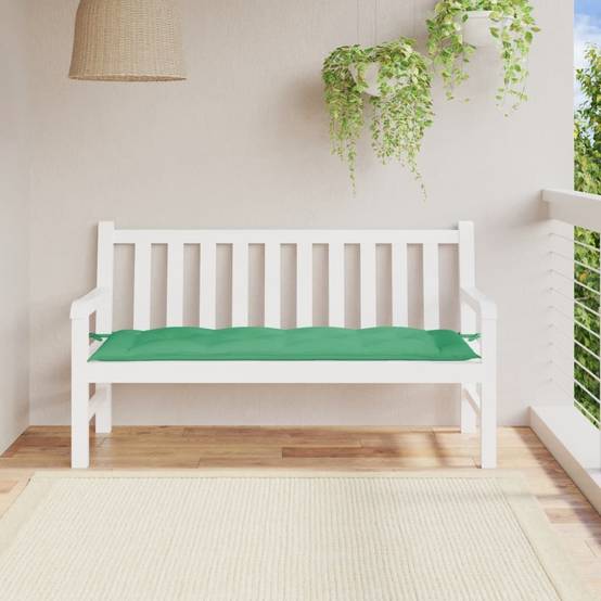 Coussin de banc de jardin vert 150x50x7 cm tissu oxford P124 - Image 2