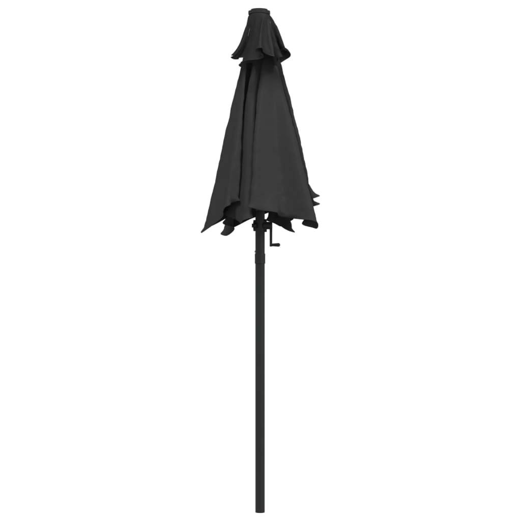 Parasol - parasol de jardin - parasol d'extérieur Anthracite 200x224 cm Aluminium - MEUBLE PRO - Image 4
