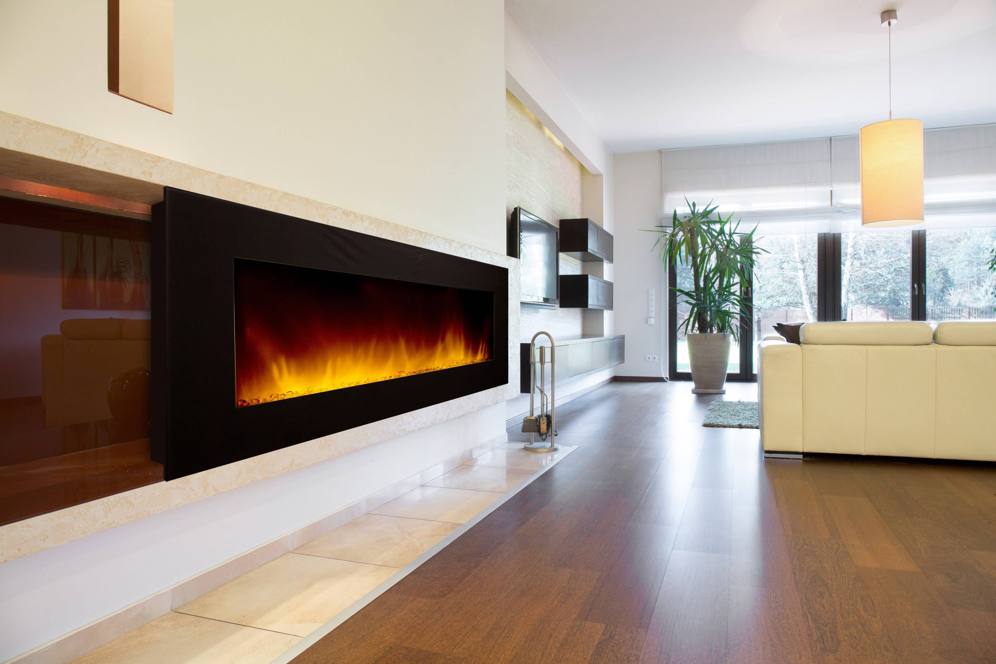 Cheminée électrique Murale Volcano 5XL Wifi 180 cm Effet Flammes LED Chemin'Arte - Image 5