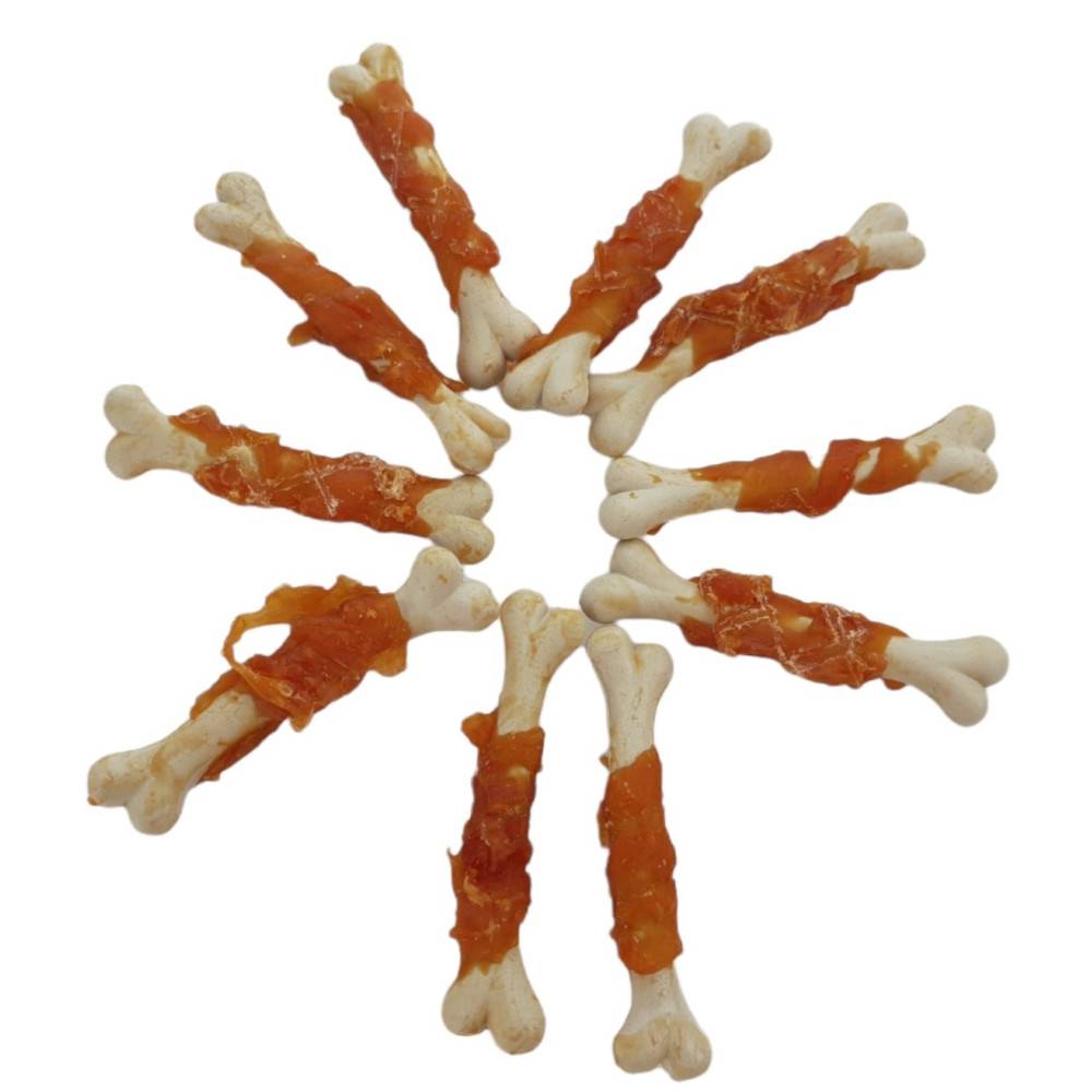 Friandises 10 os enveloppé de poulet , 90 g , pour chien - Image 3