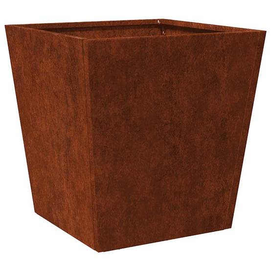 Jardinières lot de 2 acier marron 40 x 40 x 40 cm - PANGIVO - Image 9