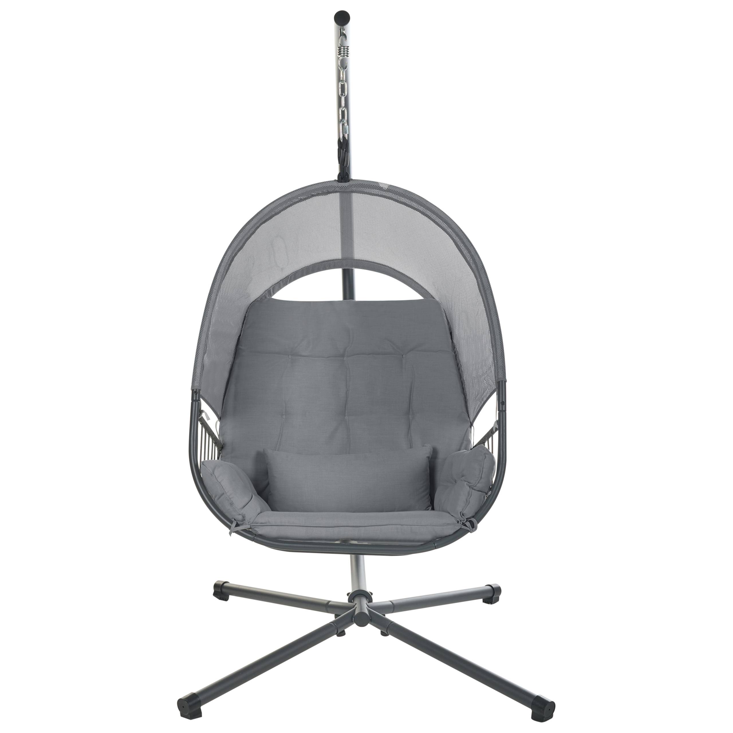 Beliani - Chaise porte-à-faux Tissu maillé Gris foncé ALVIANO - Beliani - Image 4
