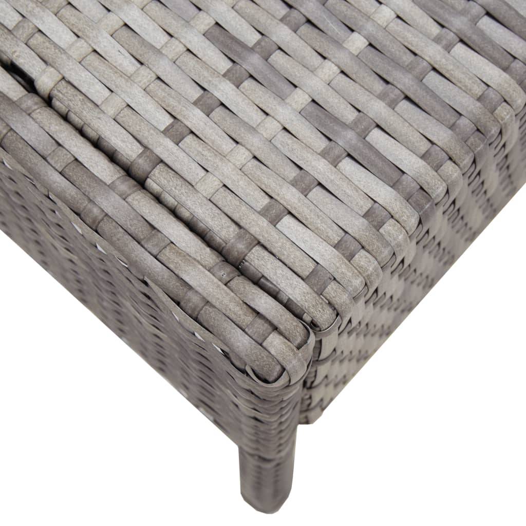 Vidaxl - Salon de jardin 5 pcs avec coussins résine tressée gris vidaXL 48946 - Image 7