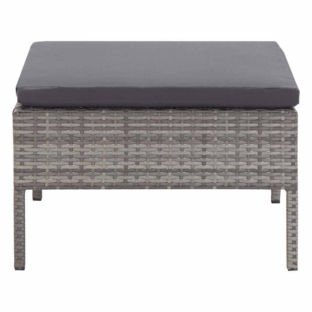 Vidaxl - Salon de jardin 5 pcs avec coussins résine tressée gris vidaXL 48946 - Image 8