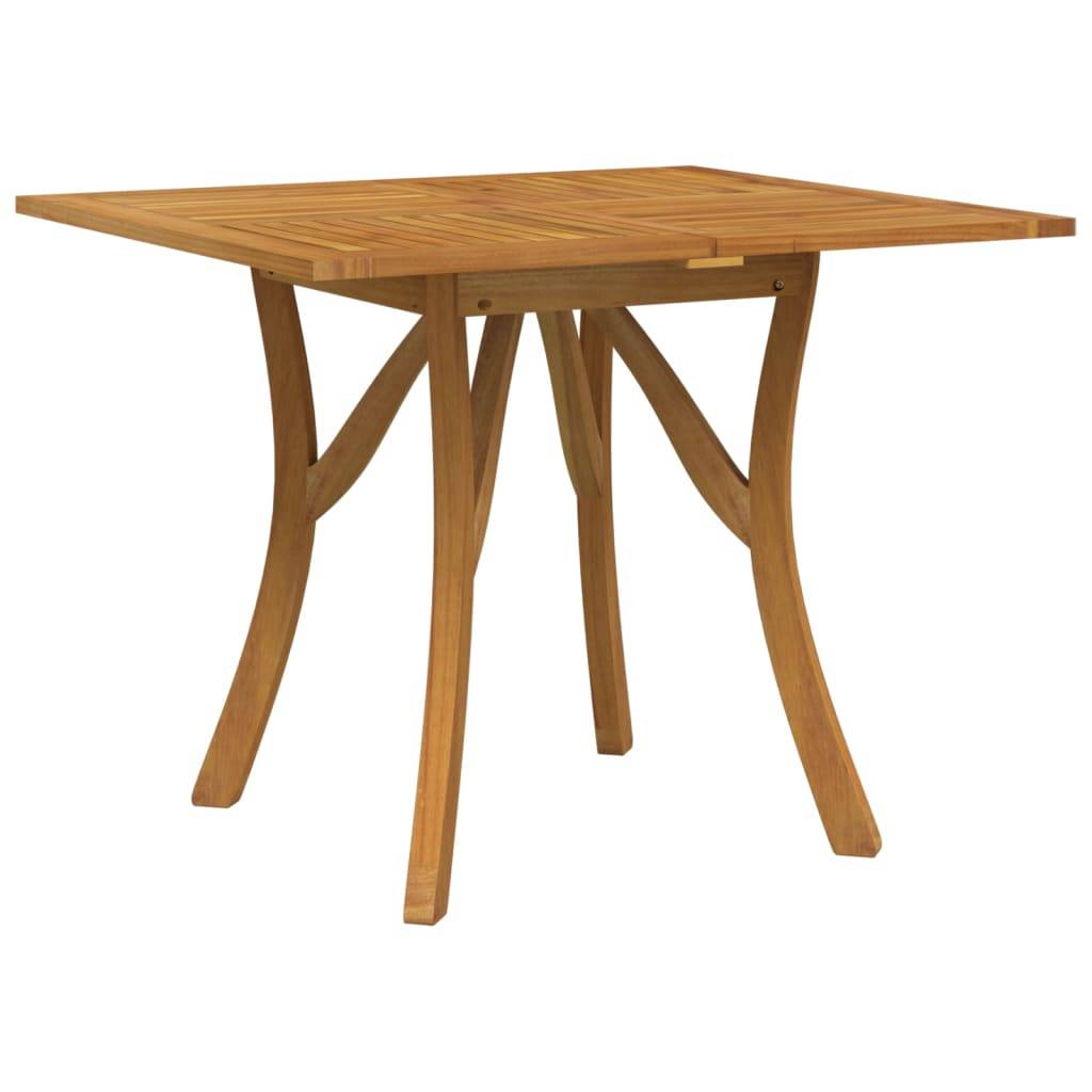 ComfortXL - Table de Jardin Carrée 85x85cm en Bois d'Acacia Massif Finition Huilée, Pieds Incurvés Élégants – ComfortXL Outdoor Living - Image 2