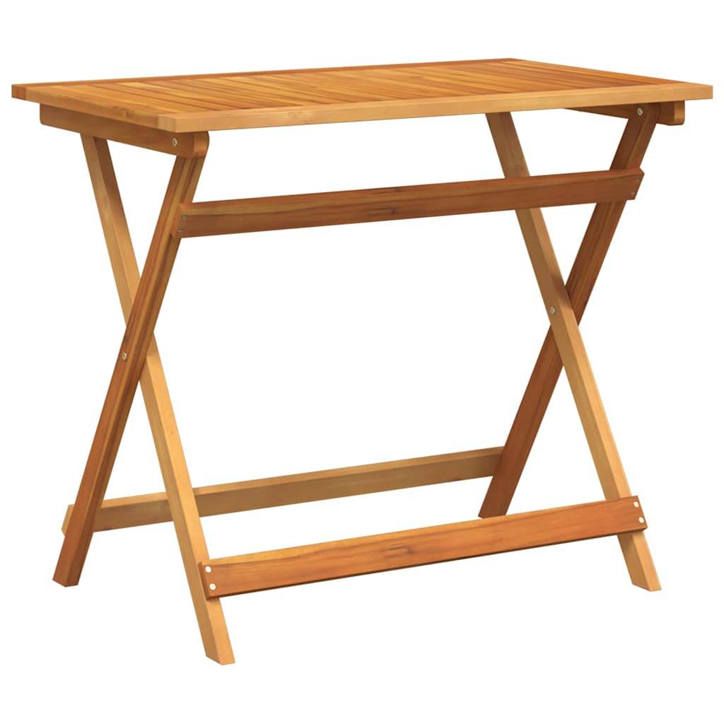 Vidaxl - Ensemble bistrot 5 pcs Huile Naturelle Bois d'Acacia Massif vidaXL 4105505 - Image 6